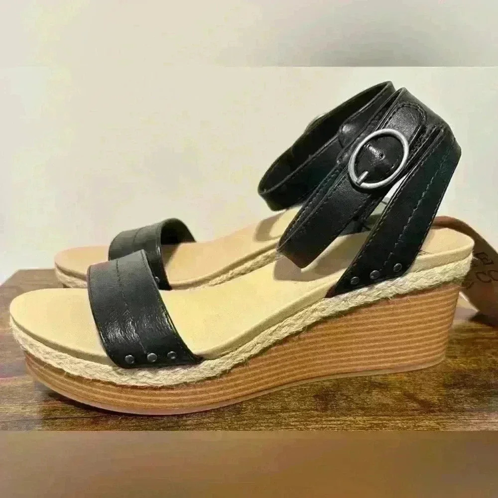 Frye and Co Women’s livia wedge sandals 10M - Picture 2 of 8